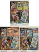 Load image into Gallery viewer, Pokemon TCG Traditional Chinese Scarlet &amp; Violet Bulbasaur, Charmander &amp; Squirtle Gift Box - Set of 3
